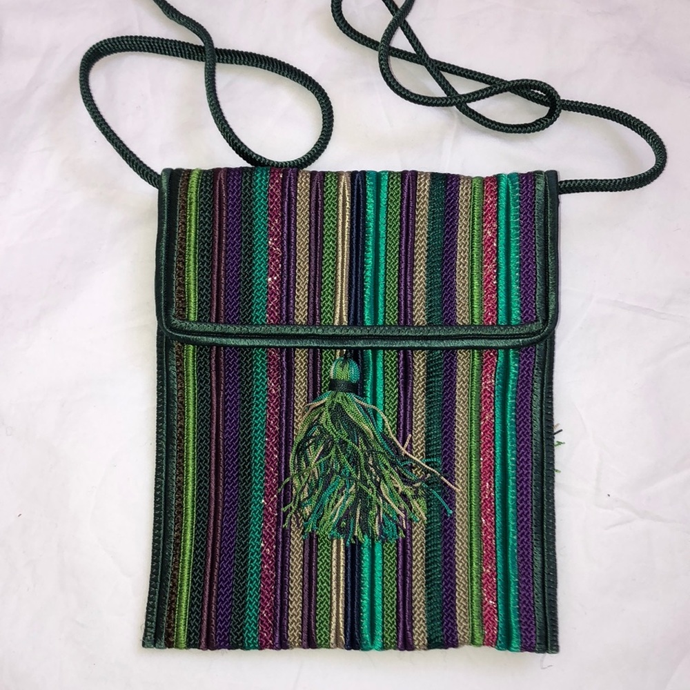 Festive fabric purse, new w/o tag